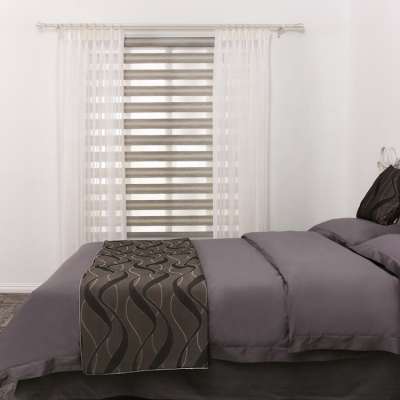 Doule layer grey day and night shades duo roller zebra blind curtain