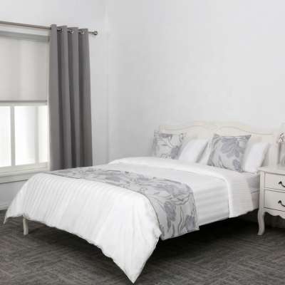 Factory sale 3cm stripe sateen bedding set 100% cotton hotel living 5 star luxury home bedding