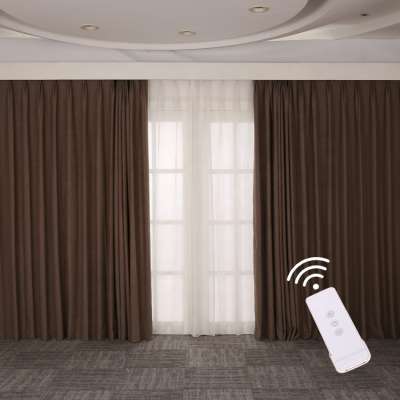 Simple with lining automatic electronic curtain motorized automatic curtains