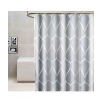 Custom Polyester Mildewproof Waterproof Bath Shower Curtain